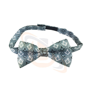 Masonic 100% Silk Woven Craft Bow Tie with Square Compass Green Unique_Regalia